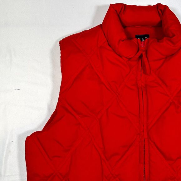 Vintage 2000s Gap Puffer Vest Women's Medium‎ Red - Picture 4 of 6